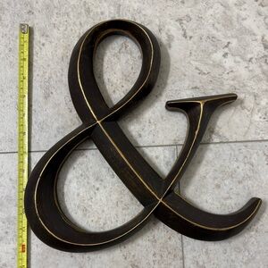 Hobby Lobby Black and Gold Ampersand Wall Art